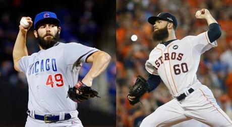 Getty Images		Jake Arrieta of the Cubs and Dallas Keuchel of the Astros pushed their teams to the playoffs this season