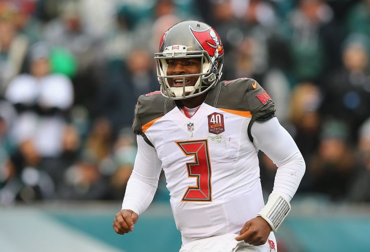 Jameis Winston could win a third rookie of the week award after tying a rookie record with five TD passes