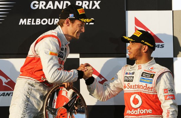 2012- Button takes his third win in Australia beating teammate and pole qualifier Lewis Hamilton into third