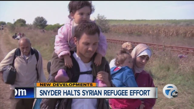 Gov. Snyder puts Syrian refugee efforts on hold following Paris attacks                      WXYZ