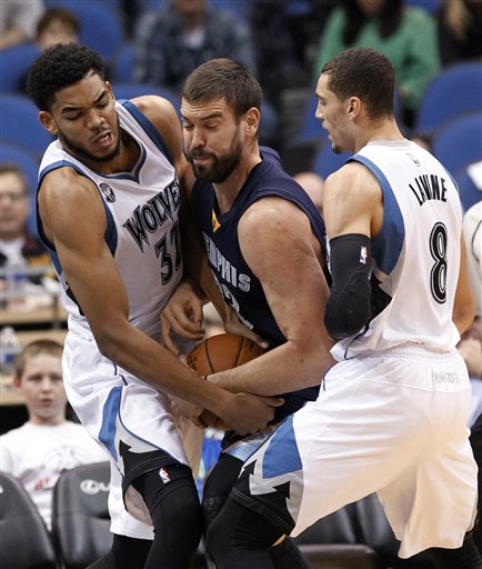 Karl-Anthony Towns Marc Gasol Zach LaVine