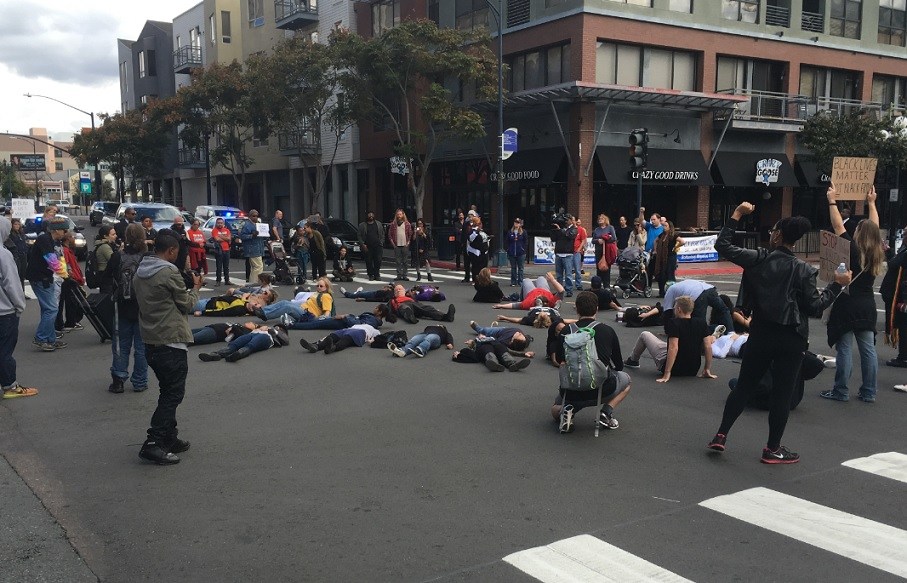 Black Lives Matter Activists Rally During Black Friday Shopping