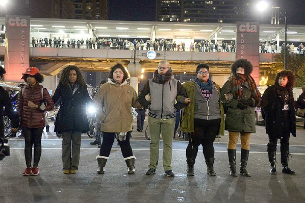 Black Lives Matter Protesters Seek To Disrupt Chicago Shoppers