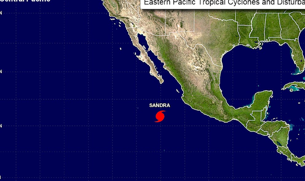 Hurricane Sandra Sinaloa Mexico Projected Path Updated NHC