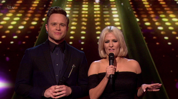 Olly Murs and Caroline Flack presenting the results show of 'The X Factor&#39.
22 November 2015