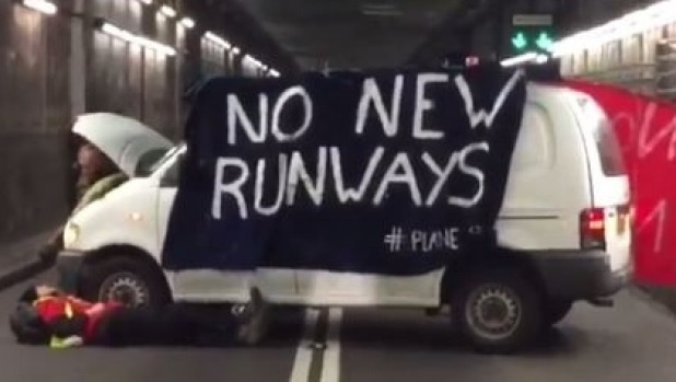 Protesters have caused travel chaos at London't Heathrow airport