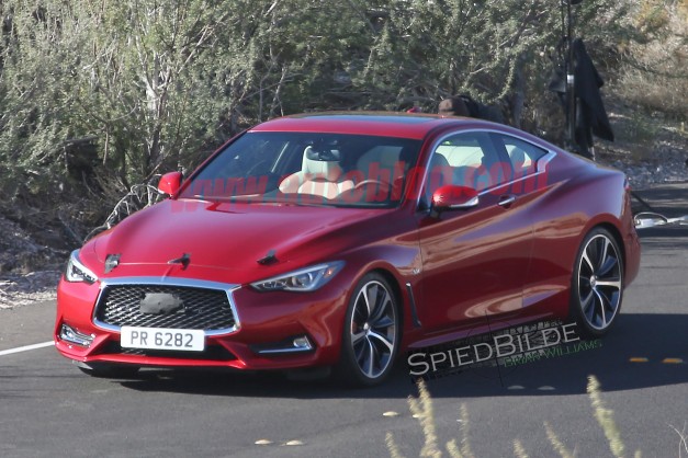 Spy Shots The new Infiniti Q60 Coupe breaks cover in a promo shoot