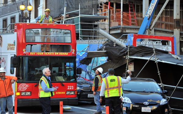 Injured, 5 Critically, After Tour Bus Crashes in San Francisco's Union Square