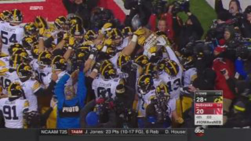 Iowa handled Nebraska in a 28-20 win to cap a perfect regular season