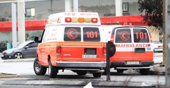 Ambulances from Palestinian Red Crescent