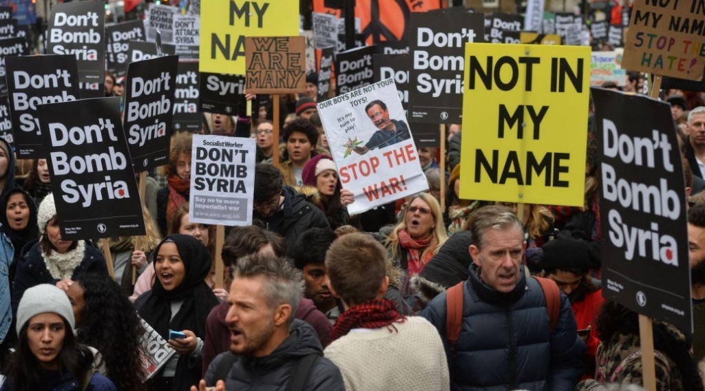 Labour Party tensions rise over air strikes against Syria