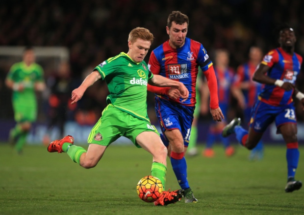 Sunderland's Duncan Watmore in action during the Barclays Premier League match at Selhurst Park London. PRESS ASSOCIATION