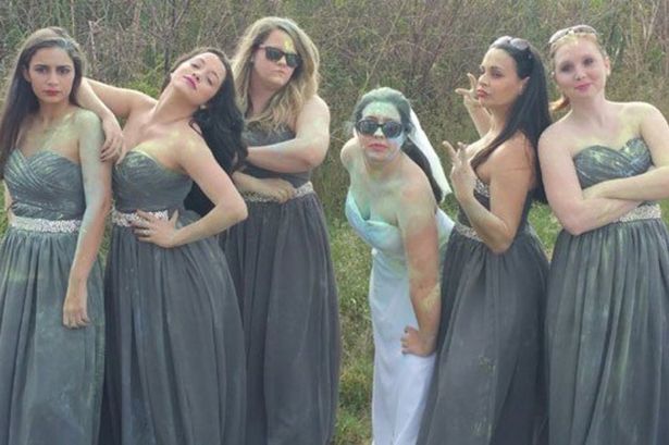 Jilted bride holds ceremonial 'trash the dress&#x27 fest