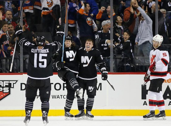 The Islanders’ hard-working fourth line featuring Cal Clutterbuck Matt Martin and Casey Cizikas lifted New York to a 2-1 victory over New Jersey Tuesday night at Downtown’s Barclays Center. AP