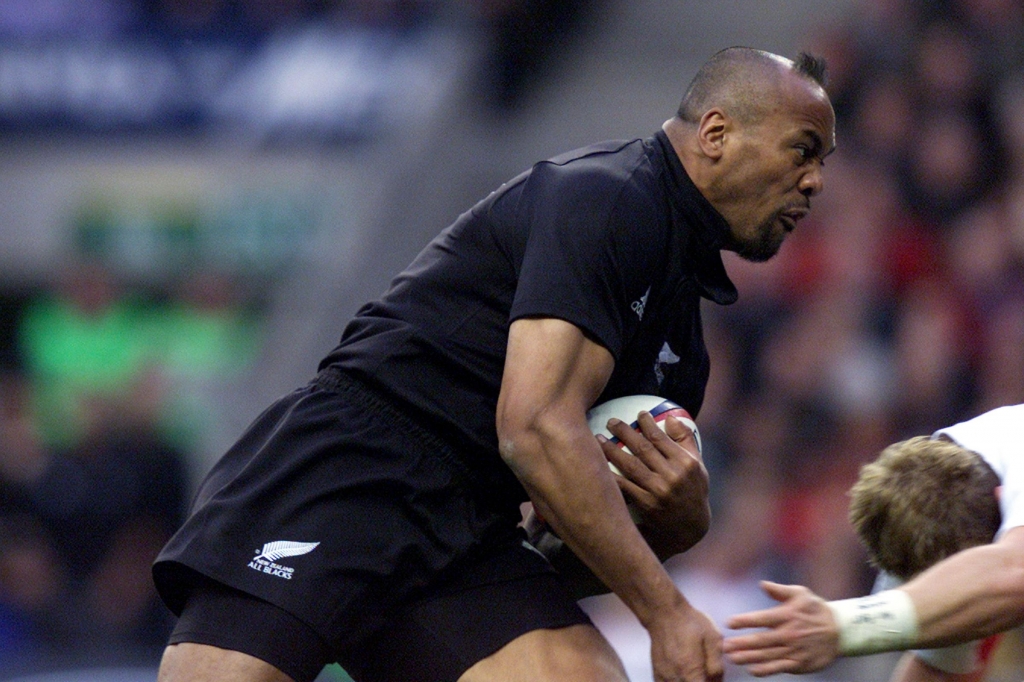 Jonah Lomu in his prime for New Zealand