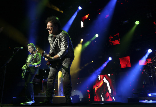 Journey leader Neal Schon center and original bassist Ross Valory played Xcel Energy Center in 2011 and many prior years.  Star Tribune file