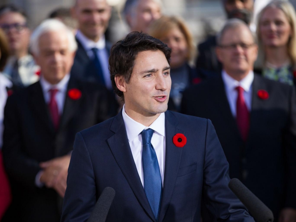 Justin Trudeau introduces his new cabinet Getty Images