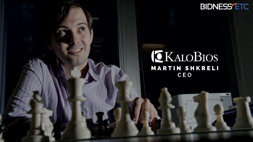 KaloBios Pharmaceuticals Inc Appoints Martin Shkreli As CEO After Major Stake Buyout