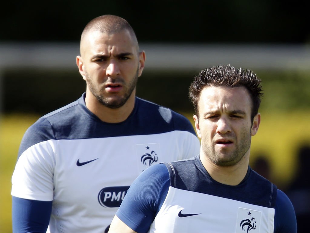 Karim Benzema y Mathieu Valbuena