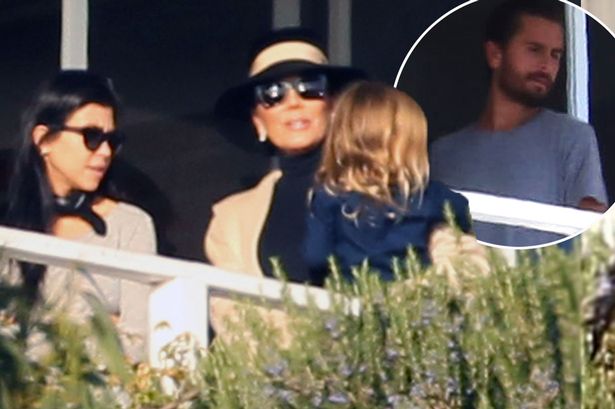 Kris and Kourtney visited Scott in the centre