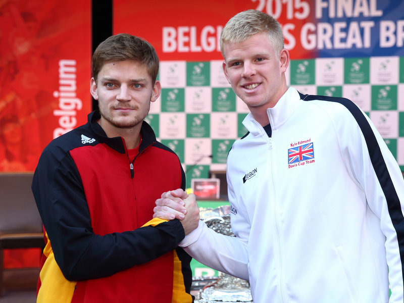 Kyle Edmund will play David Goffin in the opening rubber on Friday