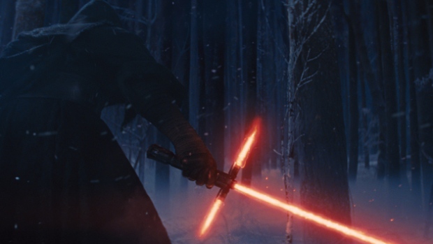 Kylo Ren is seen in a mysterious shot from the 'Star Wars The Force Awakens&#39 teaser