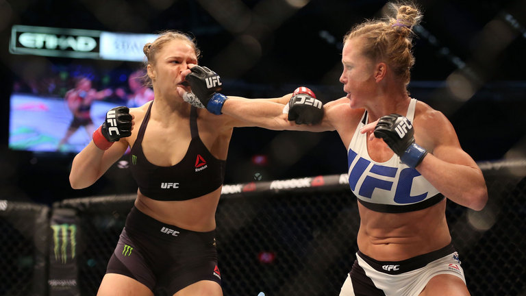 Ronda Rousey was beaten by Holly Holm