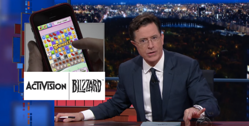 Stephen Colbert Explains The'Real Reason Activision Bought Candy Crush