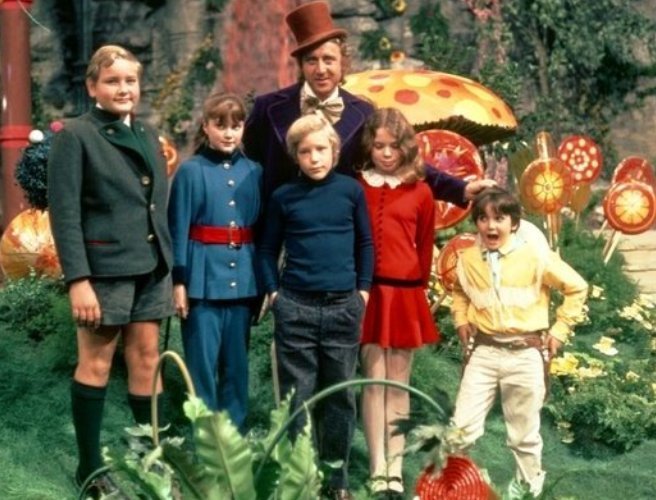 According to the original cast of Willy Wonka that chocolate river wasn't made of chocolate