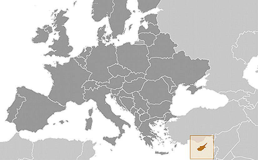 Location of Cyprus. Source CIA World Factbook