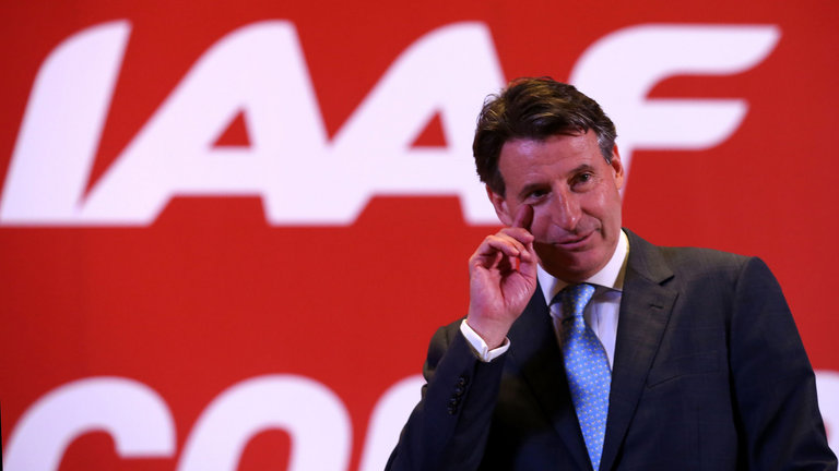 Lord Sebastian Coe president of the IAAF which has voted to suspend Russia from international athletics