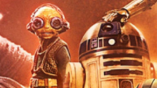 Maz Kanata detail of Star Wars Force Awakens poster