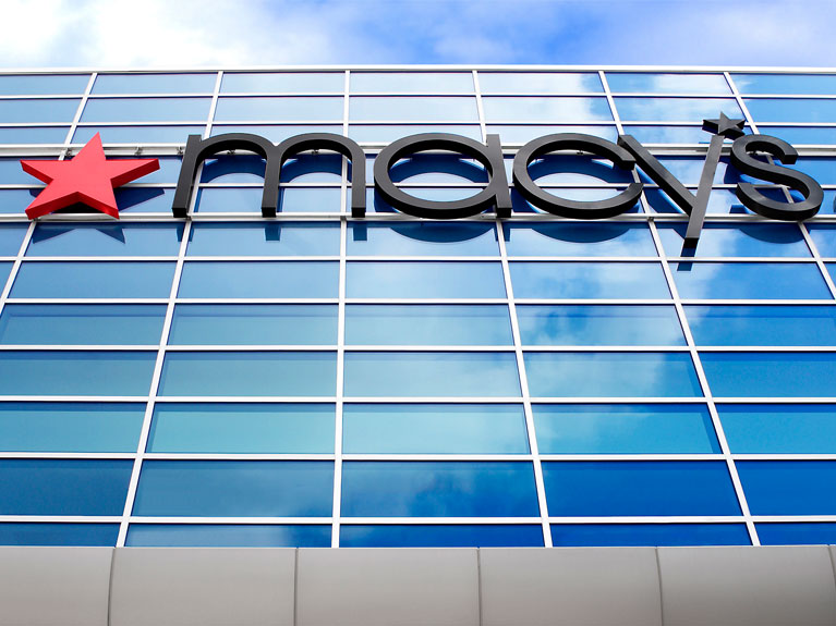 Macy's whiffed on sales and lowered its outlook, and now the stock is tumbling