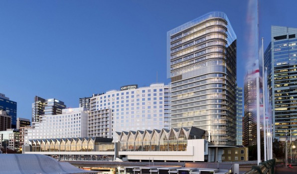 An artist's impression of new development Four Points by Sheraton at Darling Harbour which will be part of the Marriott Starwood group's chain in Australia