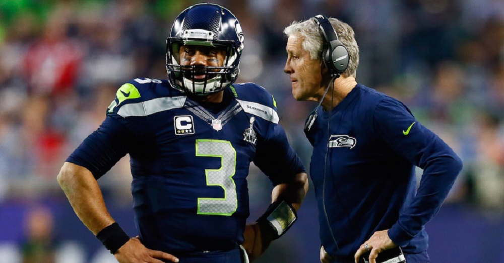 Russell Wilson Pete Carroll