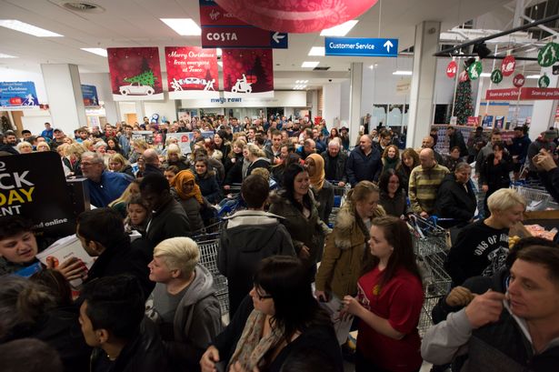 Matthew Horwood

This is what Black Friday looked like in the Western Avenue store in Cardiff last year