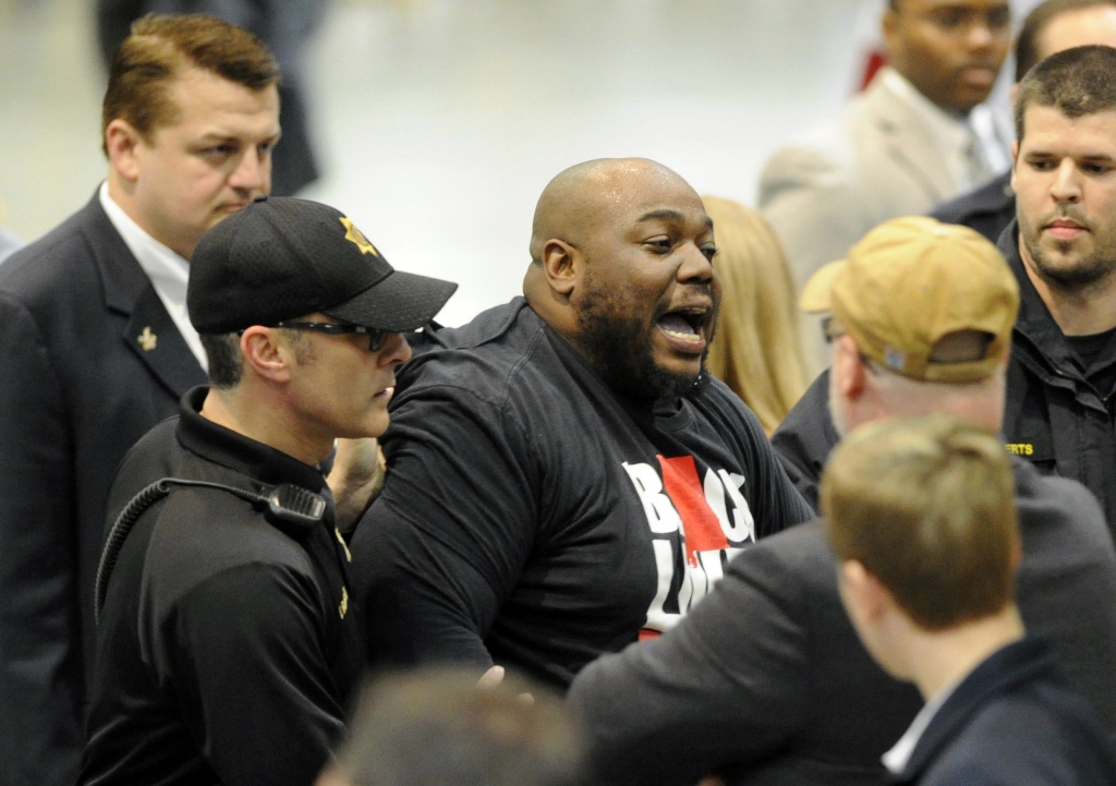 VIDEO: Alleged member of Black Lives Matter disrupts Trump rally