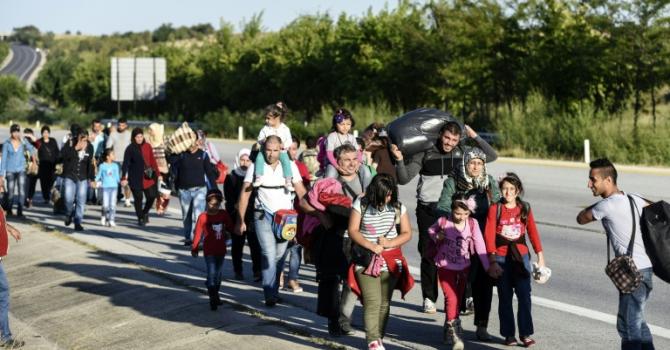 Stranded migrants block railway, call hunger strike