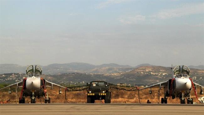 Russian SU-24 fighter jets in an air base in Syria’s Latakia