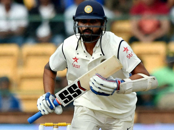 Murali Vijay takes a run during the 2nd Test against South Africa in Bengaluru last week