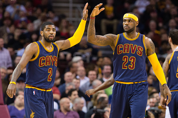 LeBron James and Kyrie Irving