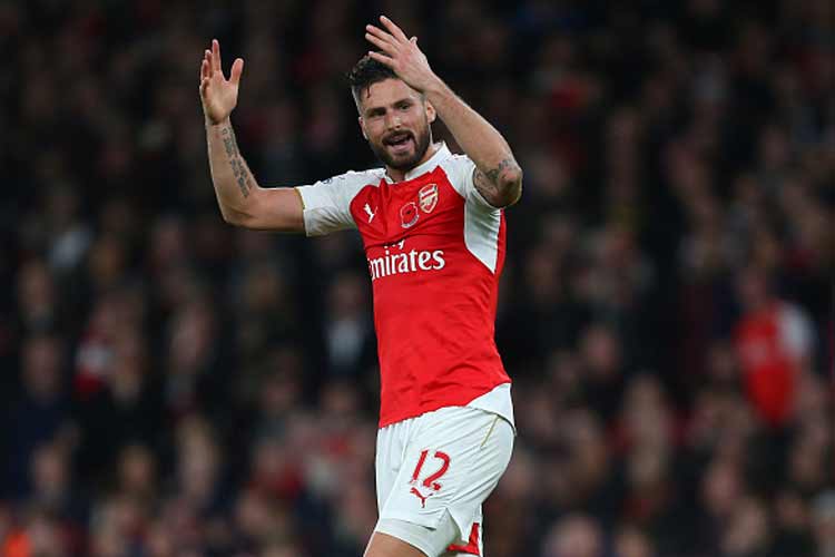 Giroud who had scored seven in his last eight games for club and country struck the crossbar with a header in the 55th minute and missed a sitter from close range five minutes later