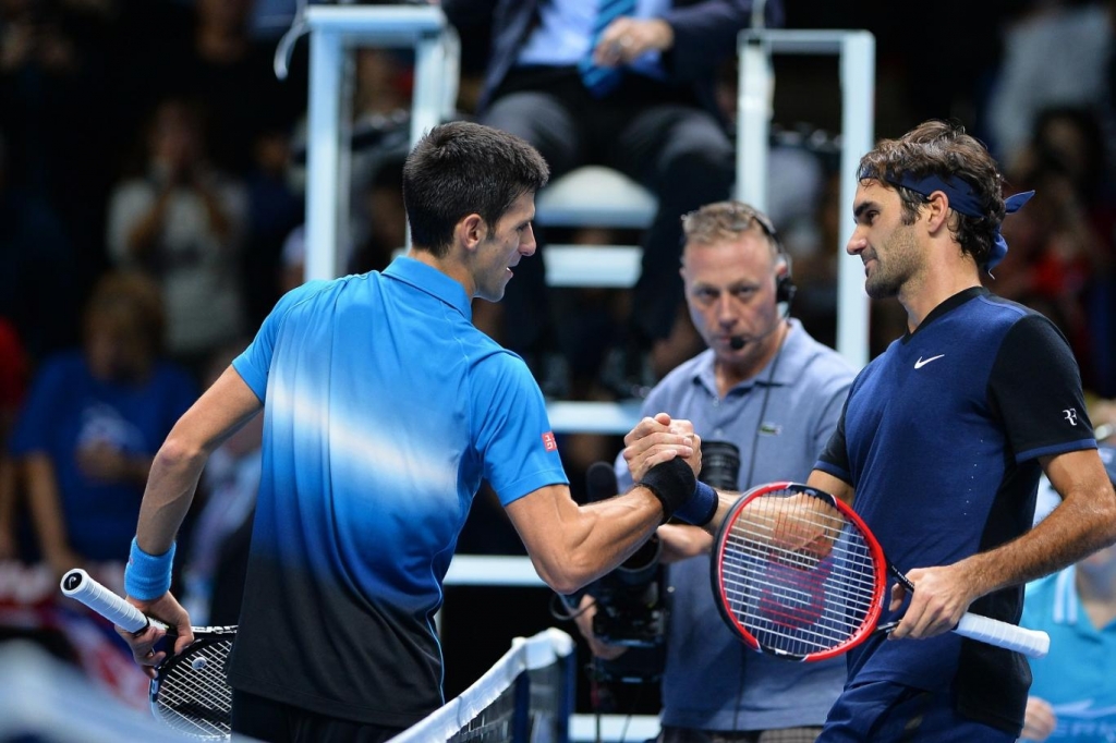 Roger Federer and Novak Djokovic