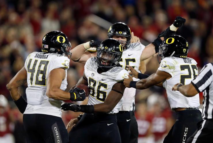 Oregon earned their biggest win of the year in Week 11 with a 38-36 win over Stanford.                    Getty