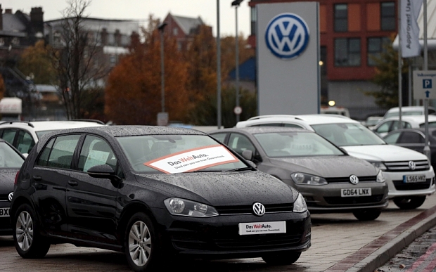 VW cars on lot