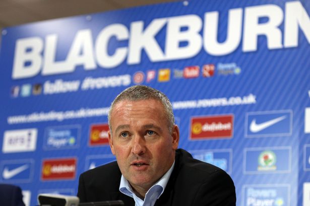 Blackburn Rovers&#x27 new manager Paul Lambert talks to the media during a press conference at Ewood Park