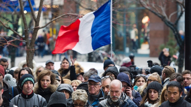 Vigil at Consulate of France