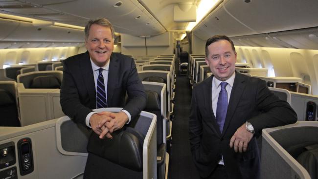 Partners... American Airlines CEO Doug Parker and Qantas CEO Alan Joyce