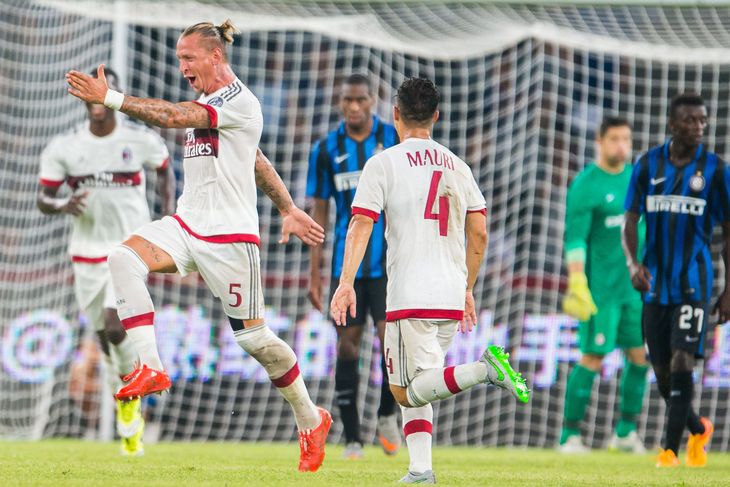 Philippe Mexes goal against Inter in the International Champions Cup is nominated for FIFA's goal of the year.- Getty Images  Getty Images