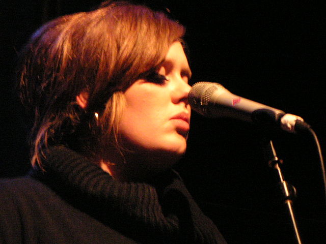 Adele performing live